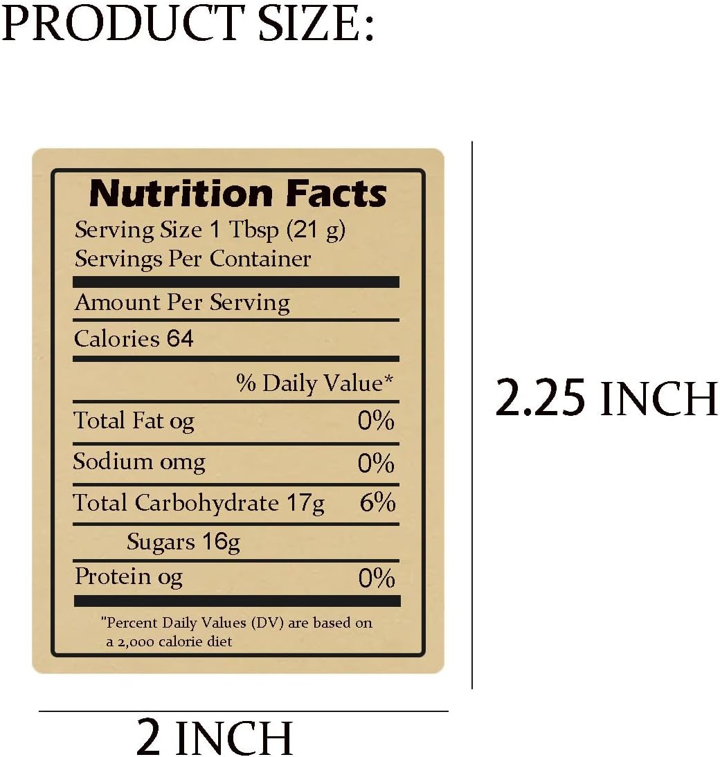 Nutrition & Fitness Hub Photos - 600 Etiquetas Autoadhesivas de Papel Kraft