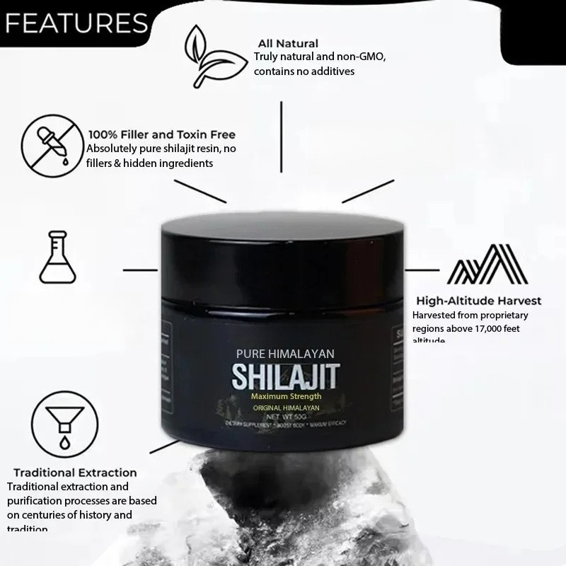 30g /50g100% pasta de resina S - Shilajit Resin Pure reseña y precio