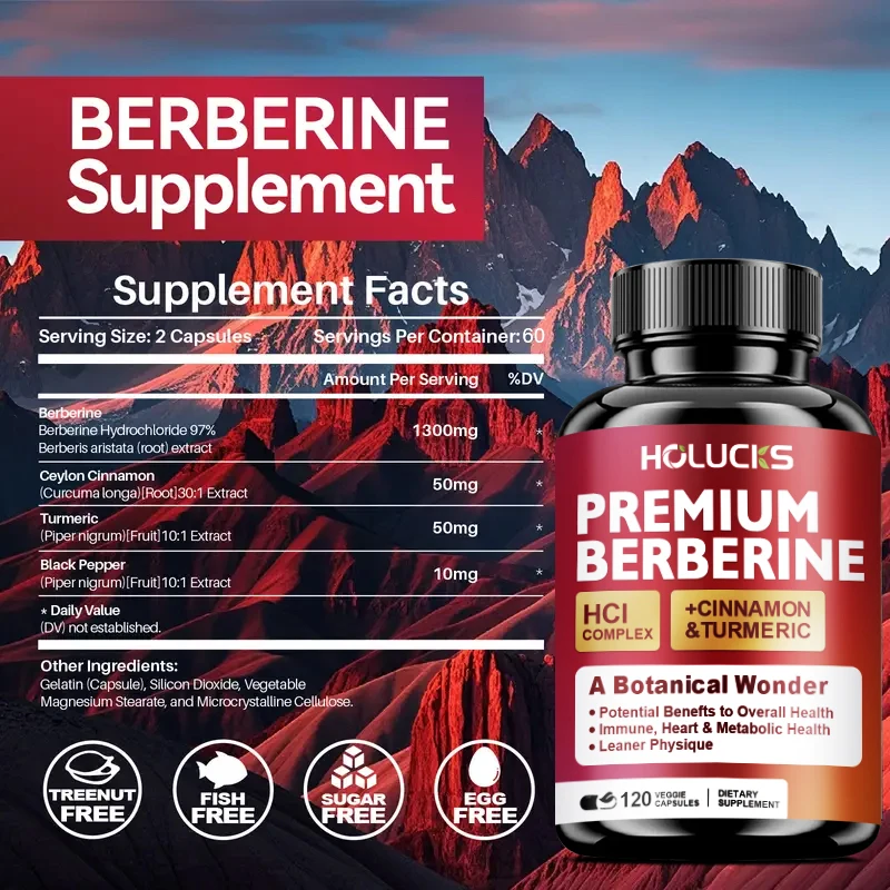 Holucks Complejo Premium Berbe - Berberine Hcl Capsule reseña y precio