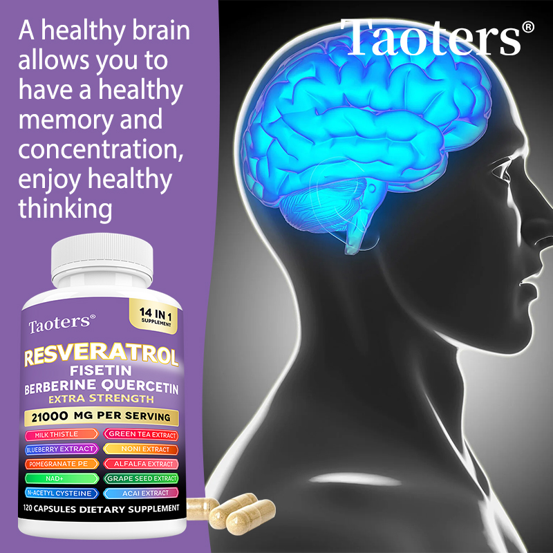 Suplemento Resveratrol con Nad - Resveratrol Capsule Anti Aging reseña y precio