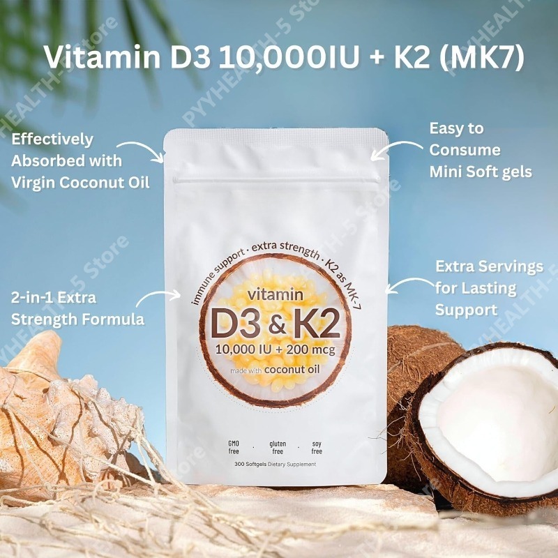 Cápsulas Blandas de Vitamina D - Vitamin D3 K2 Drop reseña y precio