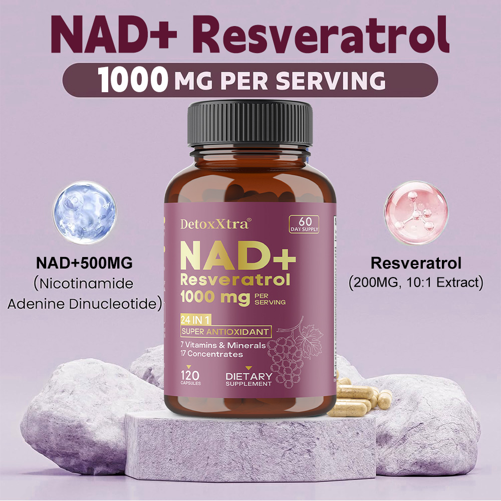 Suplementos de NAD+ y Resverat - Resveratrol Capsule Anti Aging reseña y precio