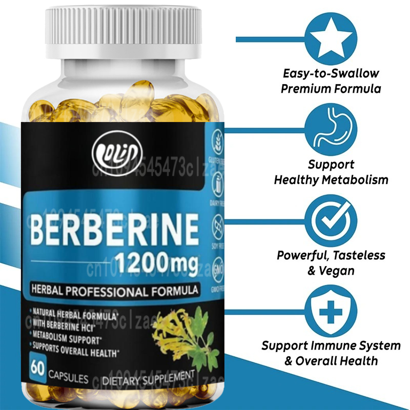 Suplemento HCL de 1200 mg, apo - Berberine Hcl Capsule reseña y precio