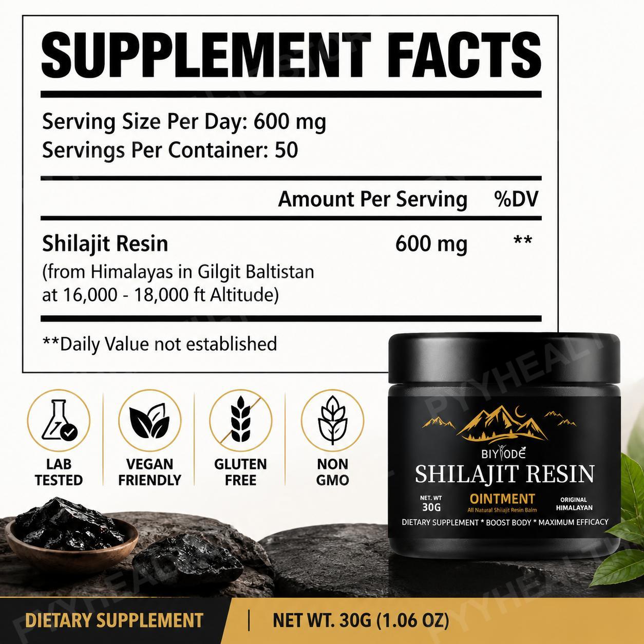 Resina de Shilajit del Himalay - Shilajit Resin Pure reseña y precio